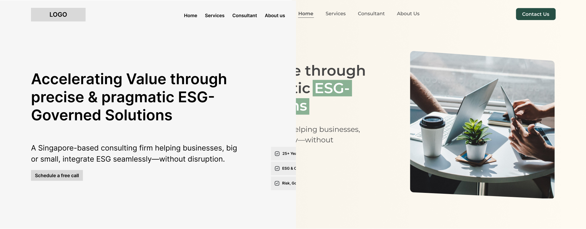 DotProjects Website Mockup